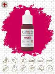 Colorant alimentaire à base d'huile Sugarflair Colourflex Fuchsia, colorant alimentaire liquide hautement concentré, colorant alimentaire pour crème au beurre, chocolat, pâte, fondant, glaçage et plus encore - 15 ml