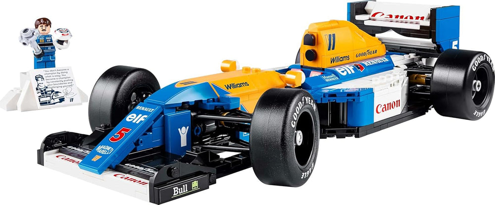 LEGO Icons Williams Racing FW14B avec Nigel Mansell - Modèle de voiture F1 avec figurines de pilote de course à collectionner - Décoration de bureau avec support - Cadeau pour adultes et adolescents fans de sports mécaniques 10353 Jeux de construction Besuche den LEGO-Store