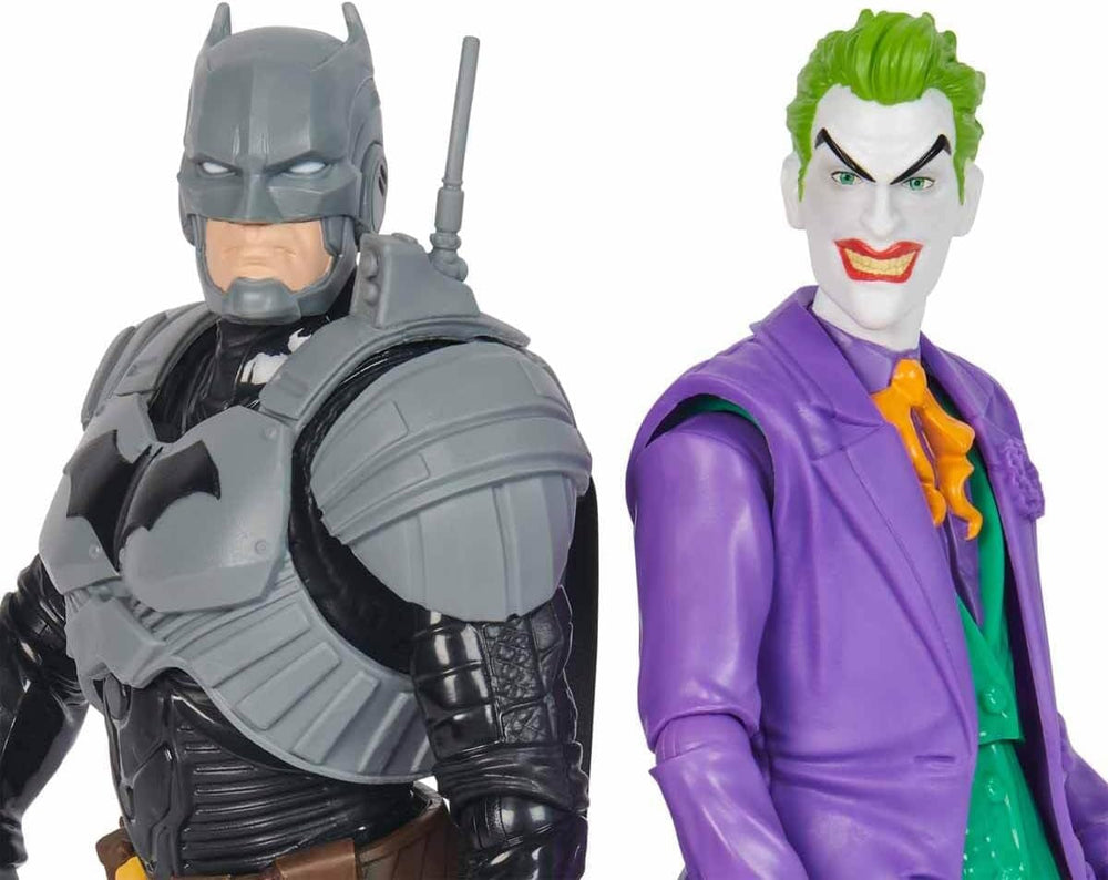 DC Batman Adventures Ensemble de figurines Batman contre le Joker, 30 cm - 2 figurines entièrement mobiles avec 12 vitesses pour un jeu de rôle passionnant, jouet pour 4 enfants et plus Naty Shop