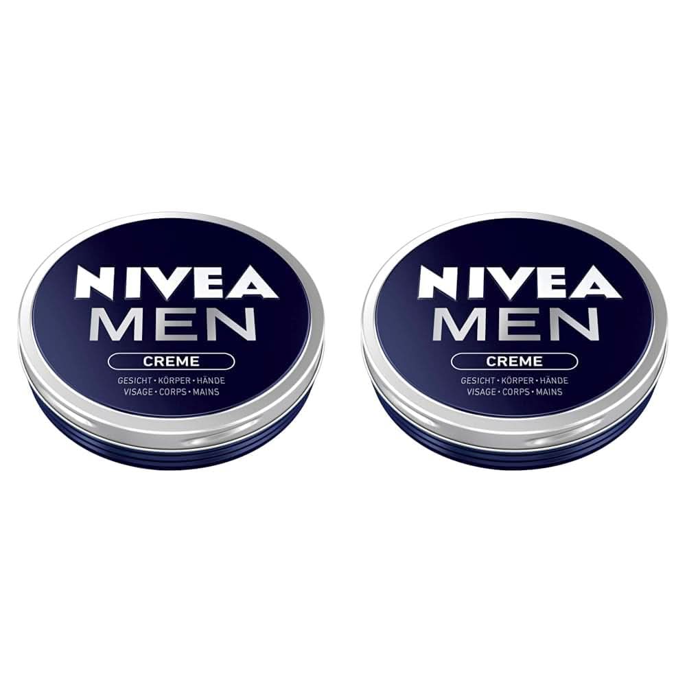 NIVEA MEN Creme, cremă hrănitoare pentru piele cu vitamina E, 150 ml Naty Shop 2 x 75 ml 75 ml