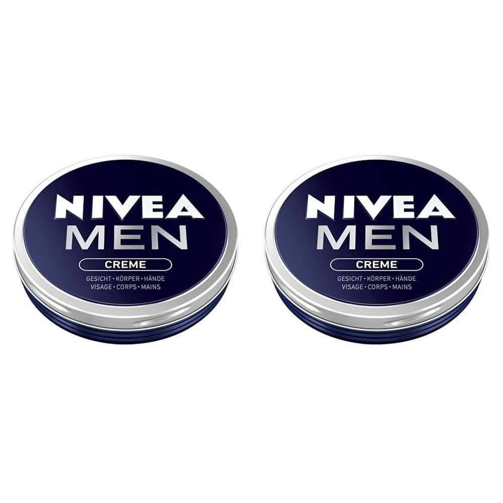 NIVEA MEN Creme, crème nourrissante pour la peau à la vitamine E, 150 ml Naty Shop 2 x 75 ml 75 ml