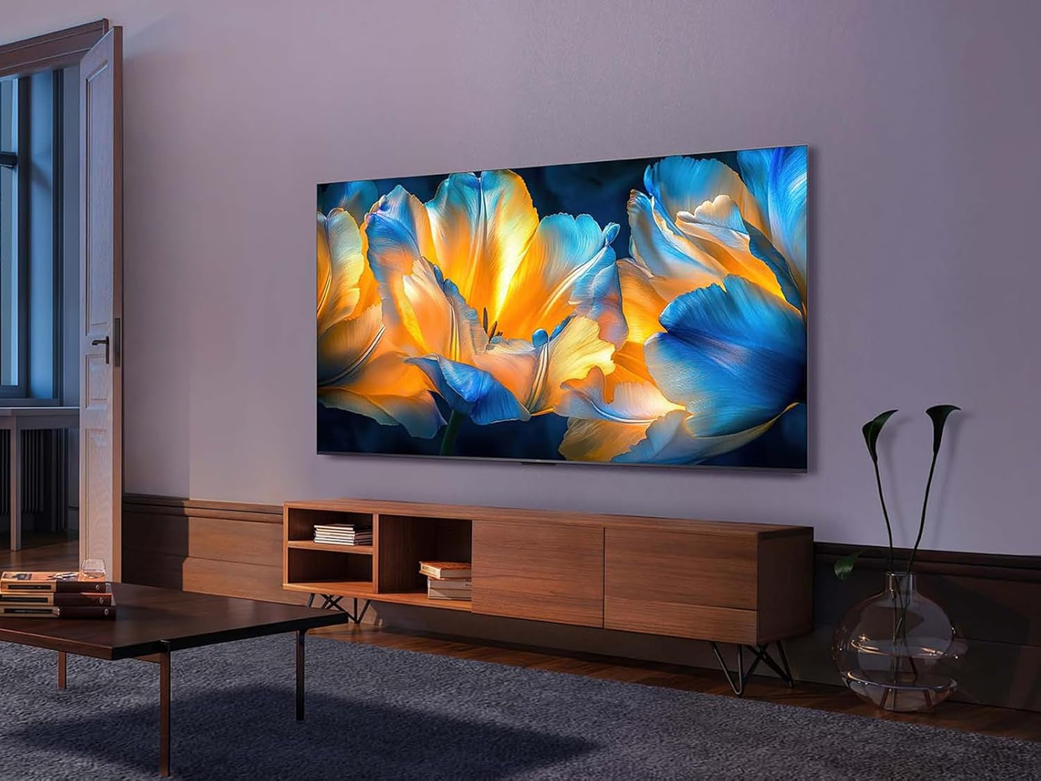 Televizor LED mini TCL 50C61KS QLED, 50 de inci, rezoluție 4K HDR Premium, Dolby Vision și Atmos, sunet Onkyo 2.0, Smart TV cu Google TV, Game Master, HDMI 2.1, AirPlay 2, Google Assistant și Alexa