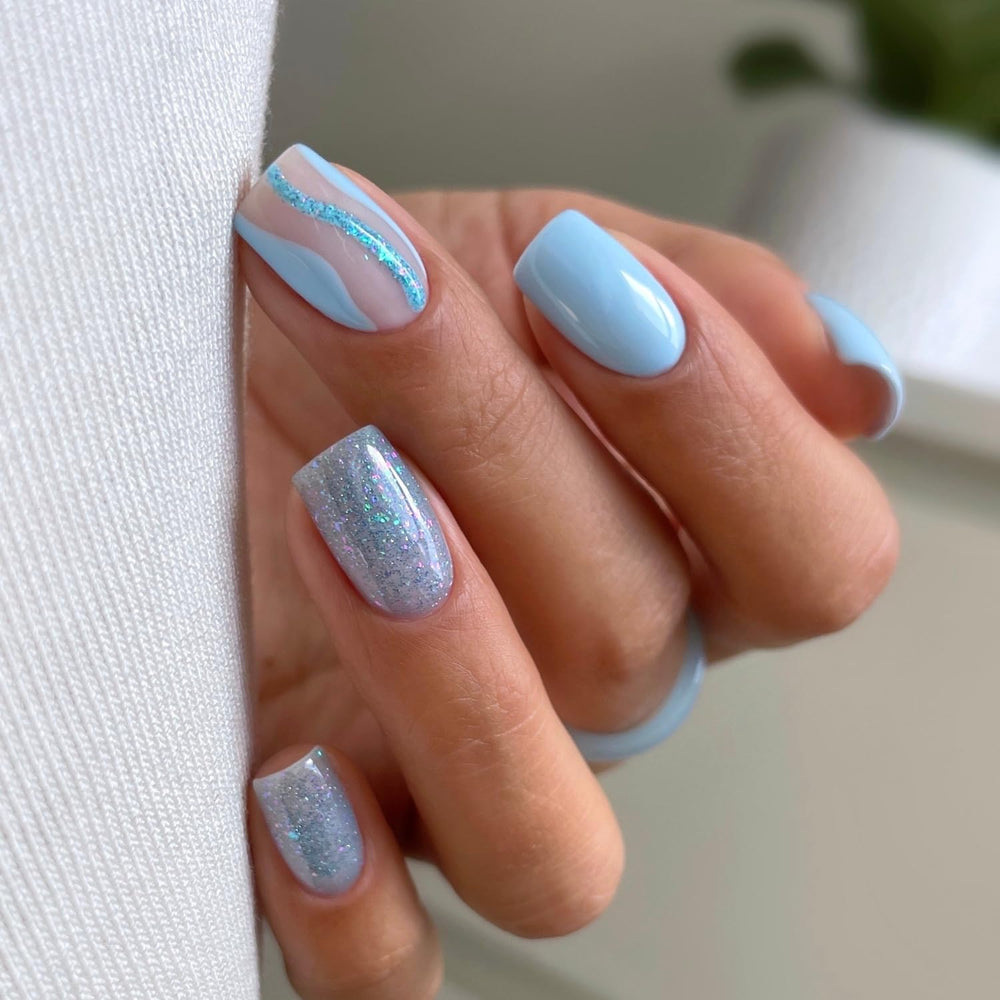 Vernis à ongles UV Semilac Hybrid 240 Icy Waterfall 7ml, collection Seaqueen