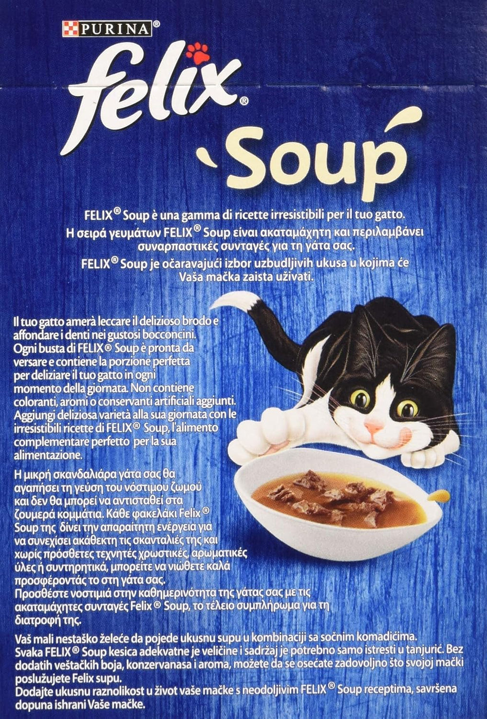 PURINA Soupe Katze Köstliche Auswahl mit Rindfleisch, mit Hen, mit Lamm - 48 Beutel à 48 g ou 48 g (8 Packungen à 6 x 48 g)
