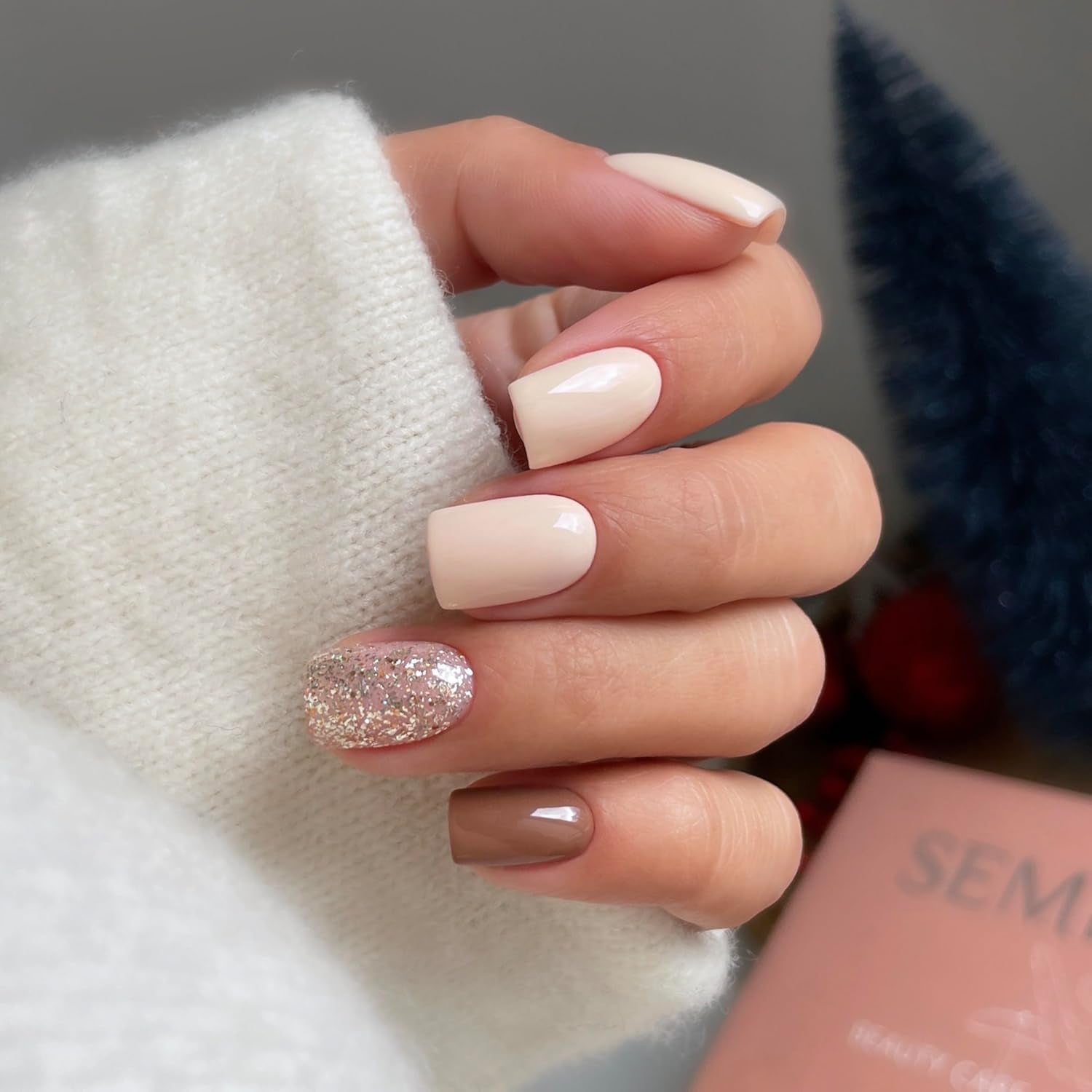 Vernis à ongles UV Semilac 260 Or Clair 7ml Collection Platinum