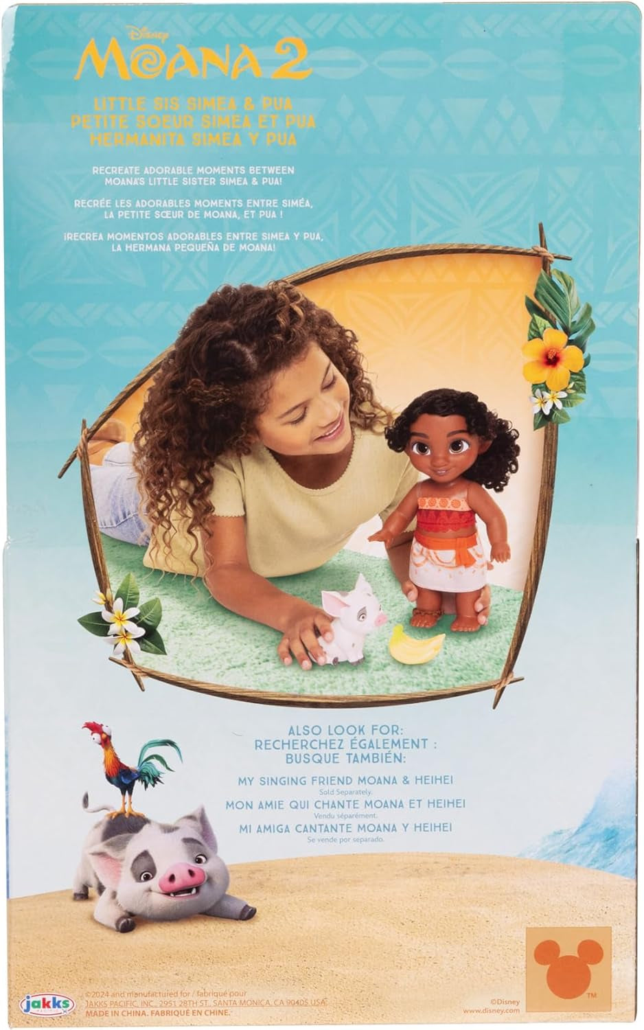 Moana 2 Vaiana 2 Petite Soeur Simea 27Cm Cu Pua Naty Shop Poupées