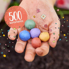 Die Stadtgärtner I 500 Bunte Blumenmurmeln – Lose & Unverpackt Zum Basteln Und Verschenken I Natürliche Geschenke Und Mitgebsel Für Kinder & Erwachsene