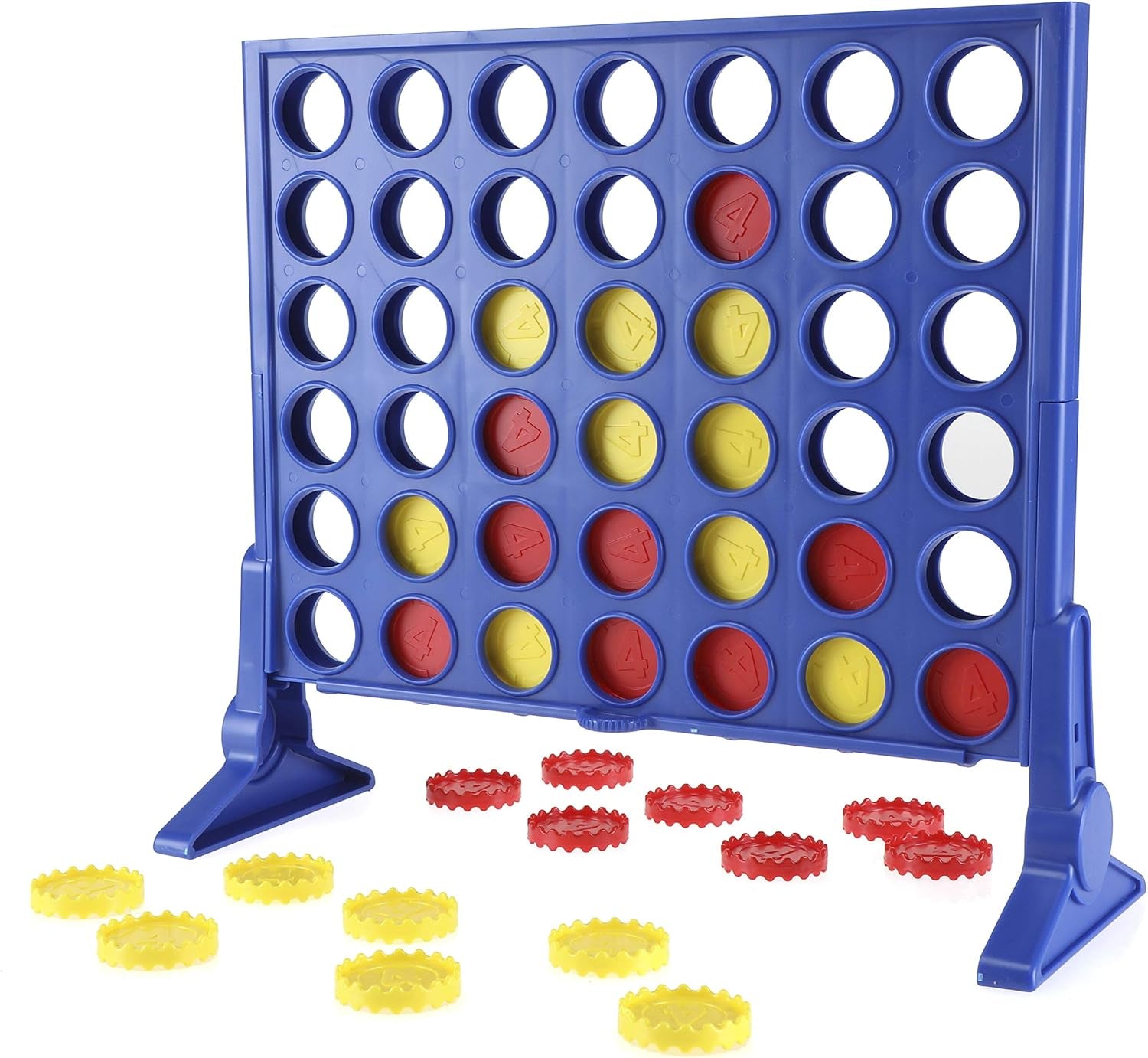 Jeu de stratégie Connect Four, jeu de société à 2 joueurs, plaisir sans fin avec les amis et la famille, parfait comme jeu de société et pour s'amuser multijoueur, cadeau pour les enfants de 6 ans et plus