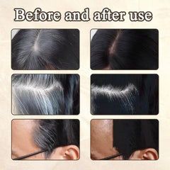 2pcs Poudre de Délié Brun Foncé, Poudre de Délié, Correcteur de Délié, Crayons de Couleur de Cheveux avec Peigne, Outil de Couvre-Cheveux Gris pour Femmes et Hommes (40g, Brun Foncé) Naty Shop Teinture pour Cheveux