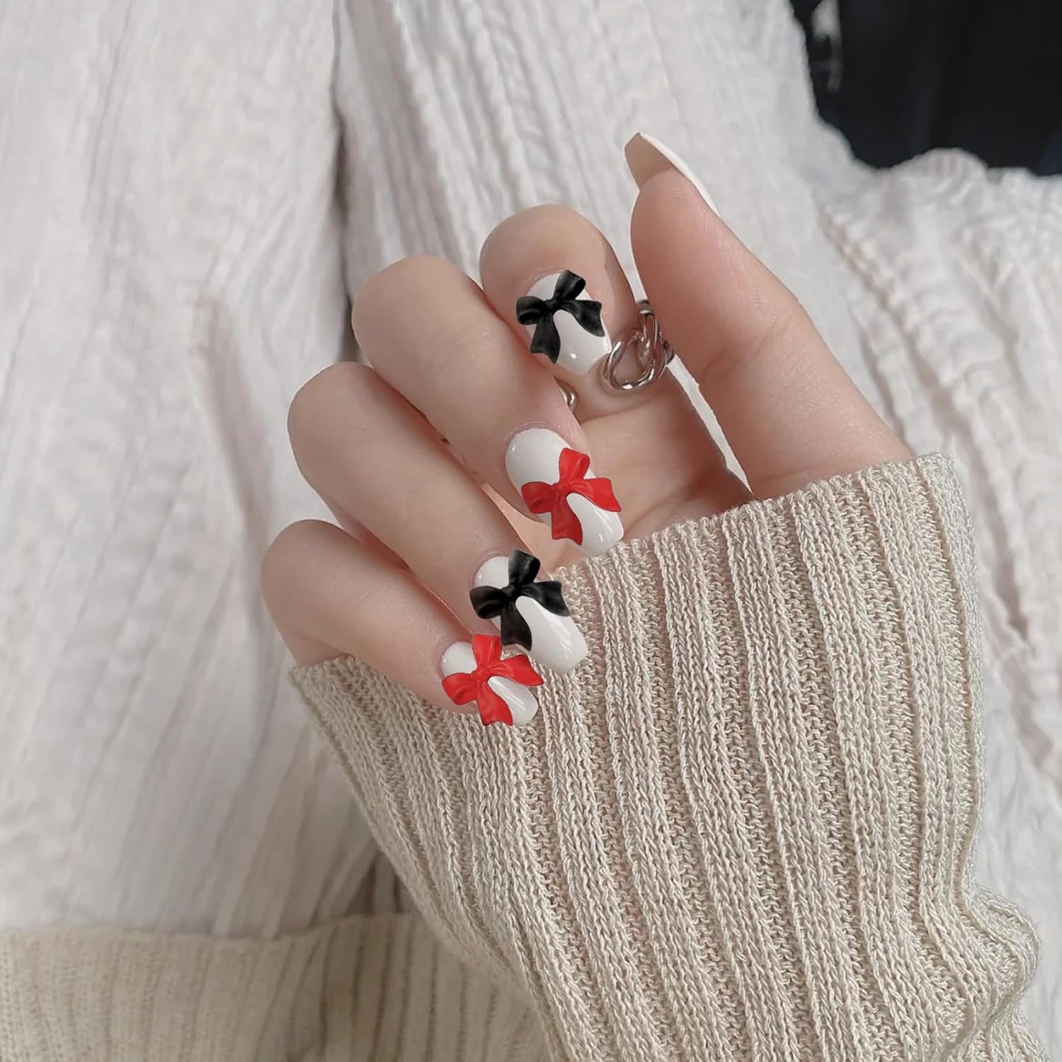 500 pcs 3D Nail Charm Schleifen Charms Nail Art Charms Schleife Nagel Charms Nägel Nail Art Schleifen Nageldekorationen Mit Aufnahmewerkzeug Für Frauen und Mädchen Nagel-Diy-Zubehör