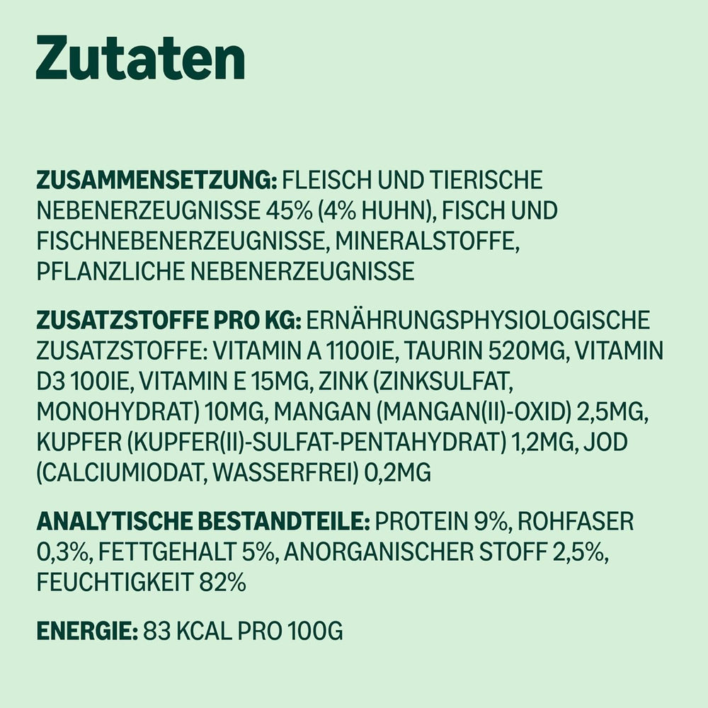 Amazon Nourriture humide pour chat sans céréales, morceaux de poulet en conserve en gelée 12 x 405 g