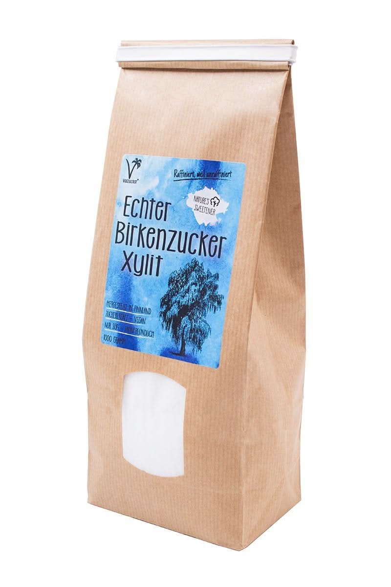 Véritable sucre de bouleau (Xylitol) de Finlande, 1 Kg Édulcorants Naty Shop