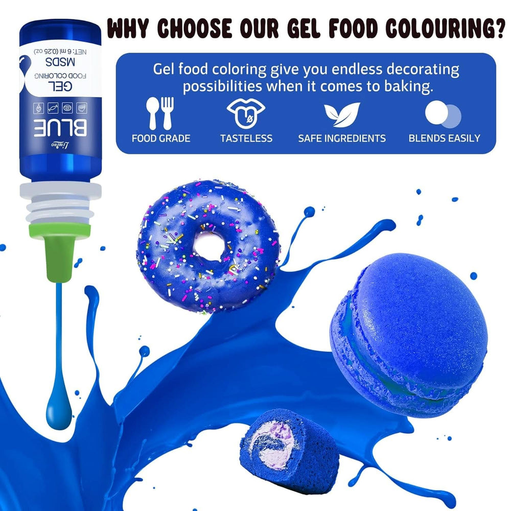 Colorant alimentaire en gel, contenants de 6 ml et 10 ml Naty Shop