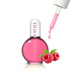 LALILL Nail Cuticle Oil 75Ml - Himbeere Nagelpflegeöl - Nagelöl Pflege Für Nägel Nagelhaut - SPA Maniküre Naildesign Hände - Vegan - Avec Pipette