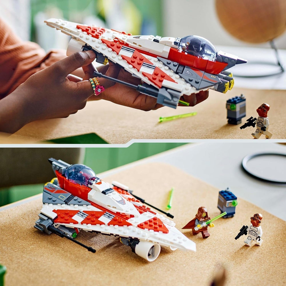 LEGO Star Wars Jedi Bob's Starfighter Jouet de construction Vaisseau spatial Briques de jouet Personnage populaire Cadeau d'anniversaire pour garçons filles et tous les fans de plus de 8 ans 75388 Jeux de construction Beuche den LEGO-Store