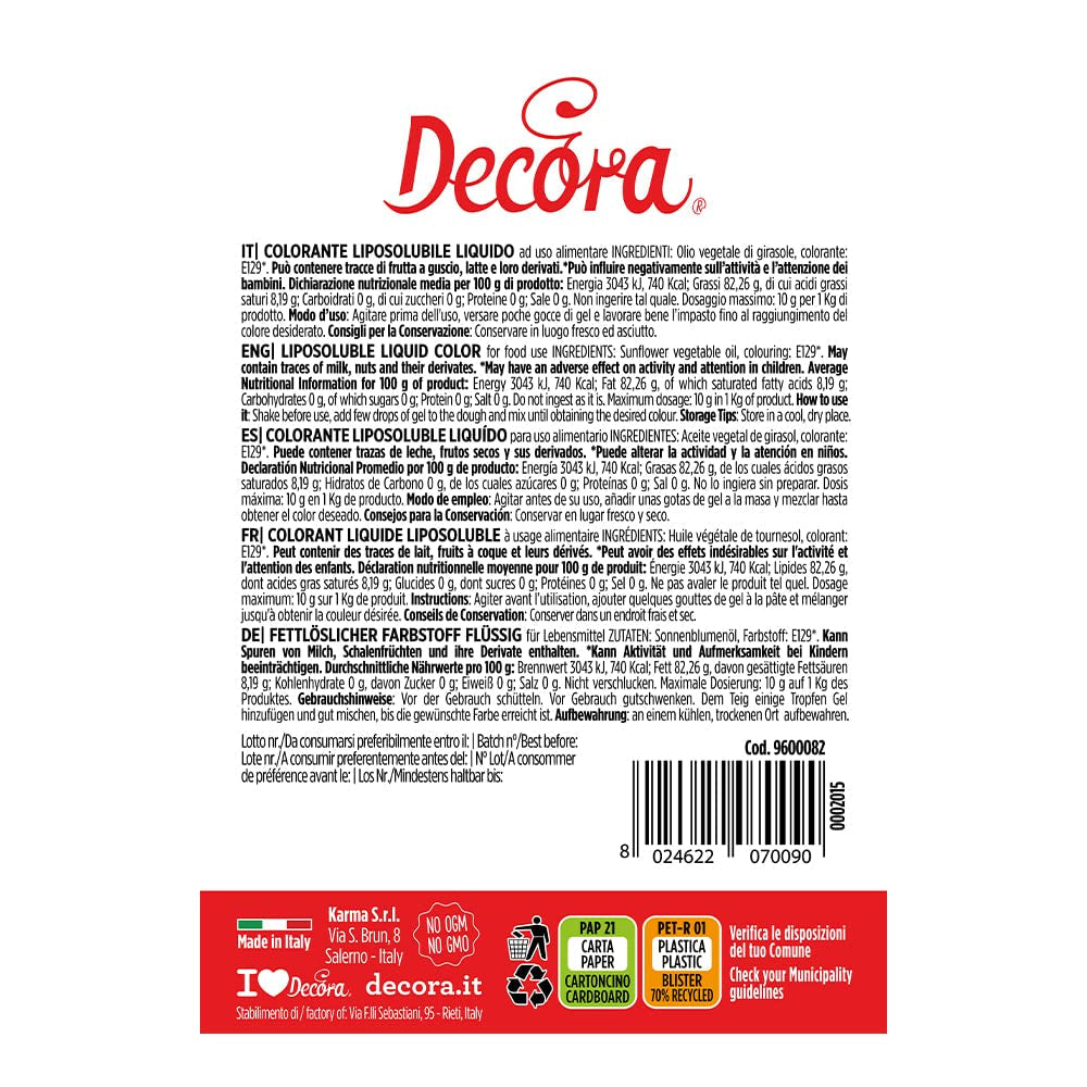 9600082 LIQUIDE COULEUR ROUGE SOLUBLE 15 G