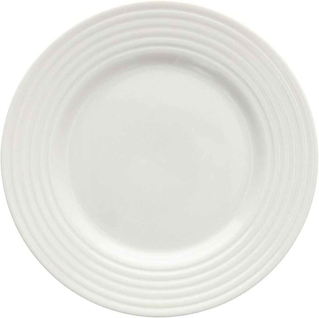 Rings Tellerservice Für 6 Personen, 18-Teilig, Porzellan, Weiß Seturi vesela masa Naty Shop