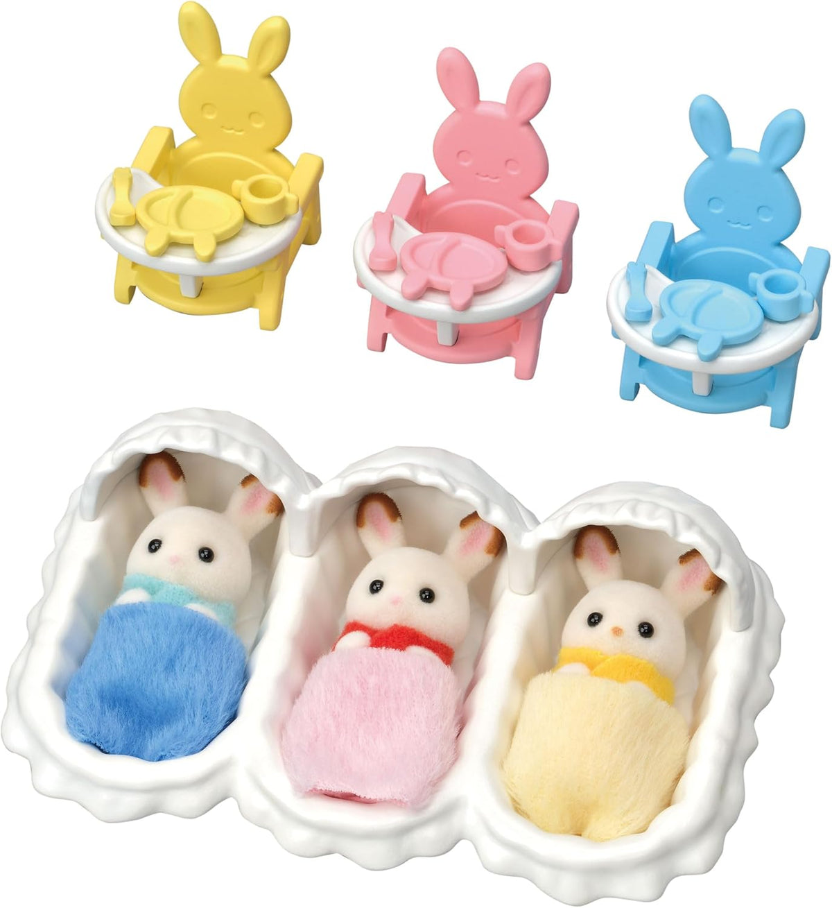 Sylvanian Families L5532 Kit de démarrage triplets - Ensemble de jeu pour maison de poupée