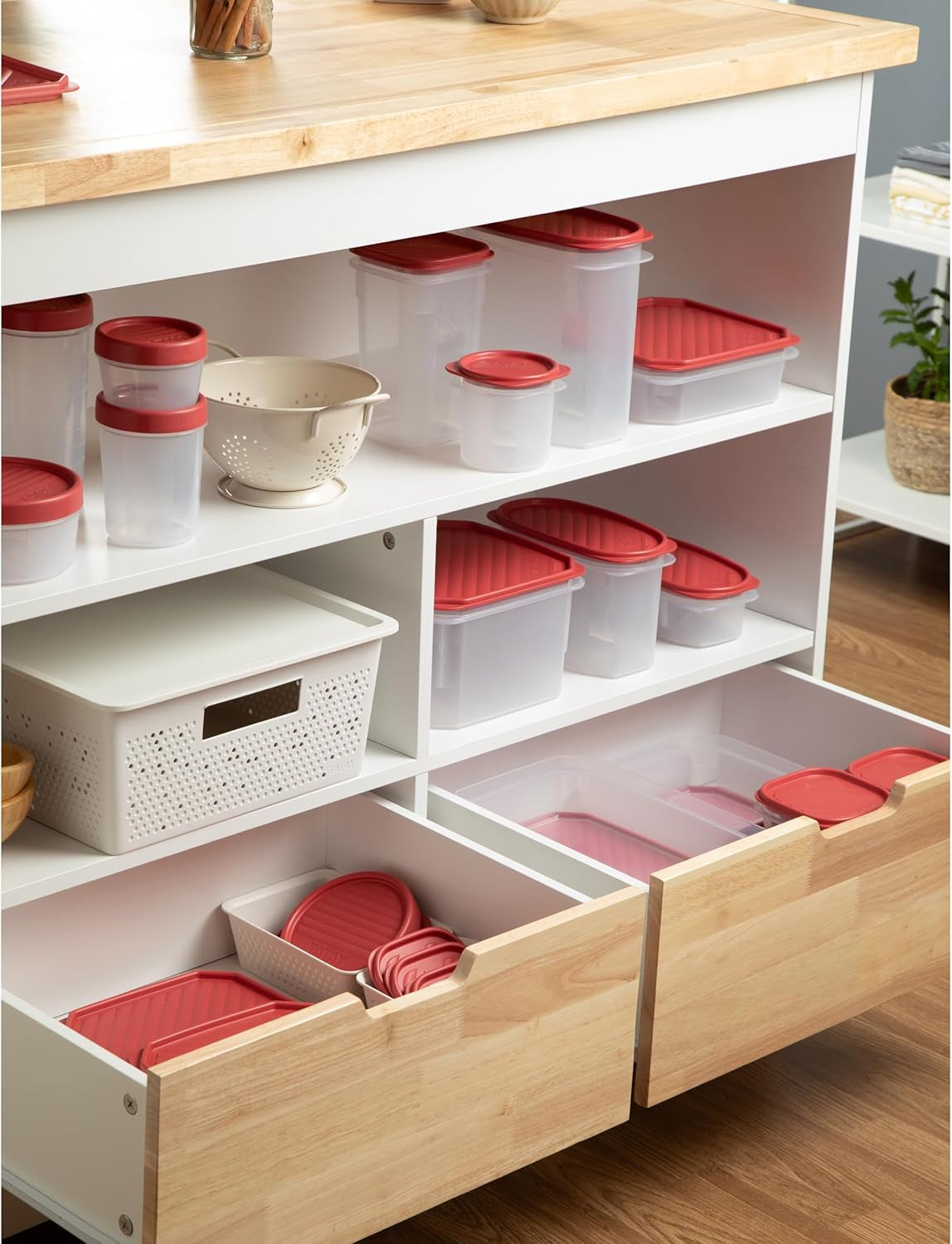 TATAY Bocal de conservation alimentaire, hermétique, capacité 0,4 L, couvercle à vis, sans BPA, passe au micro-ondes et au lave-vaisselle, rouge canneberge. Dimensions : 8,5 x 8,5 x 11,1 cm Boîtes de conservation alimentaire Naty Shop