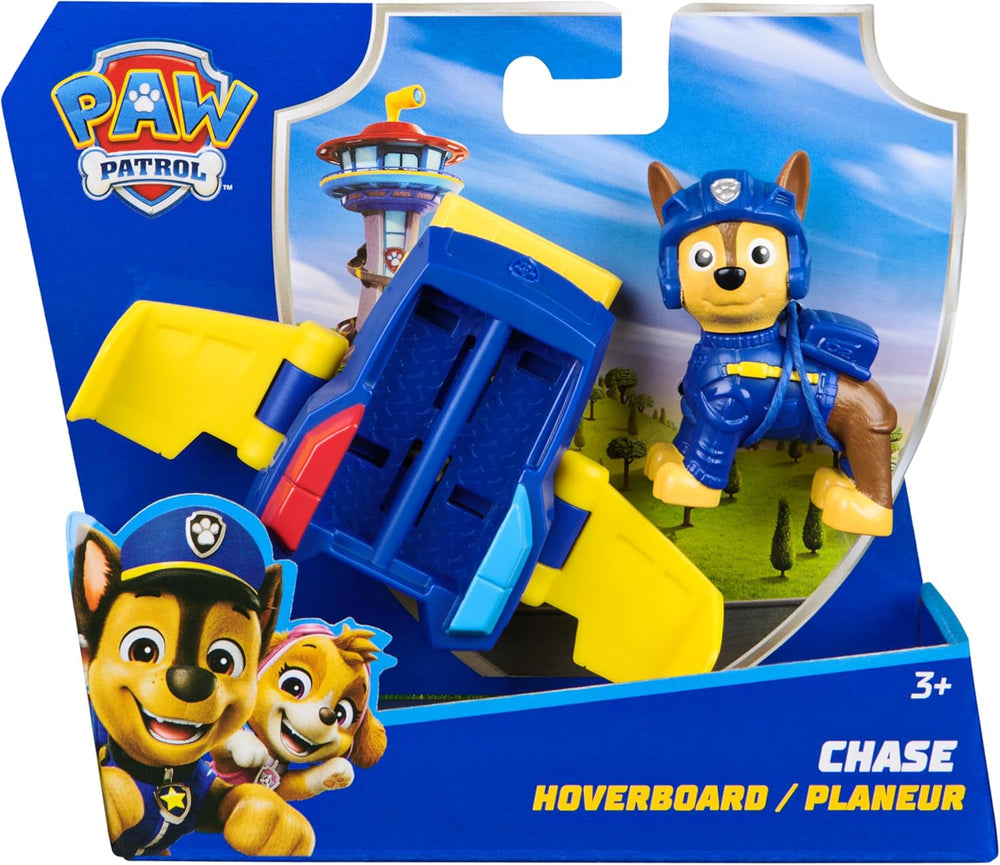 PAW PATROL Chase Action Pup Mini avion de sauvetage avec ailes pliantes, jouet pour enfants de 3 ans, figurines d'action Naty Shop