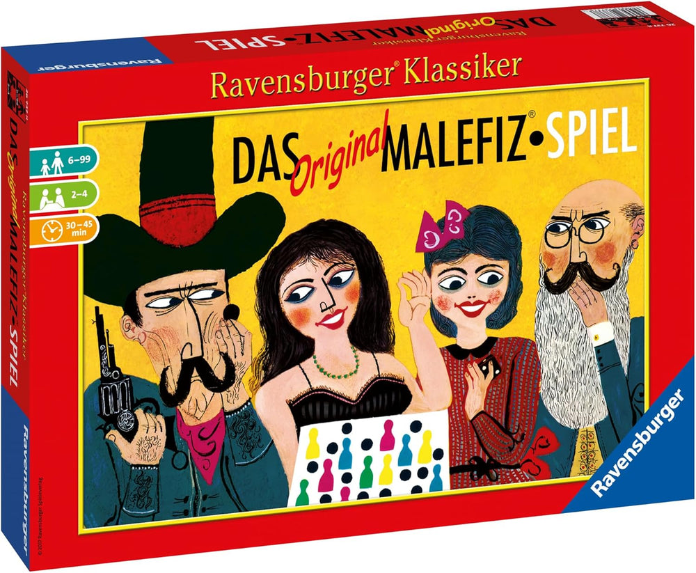 Ravensburger 26737 - Jocul original Malefiz - Joc de familie pentru 2-4 jucători, clasic Ravensburger pentru vârste de la 6 ani în sus