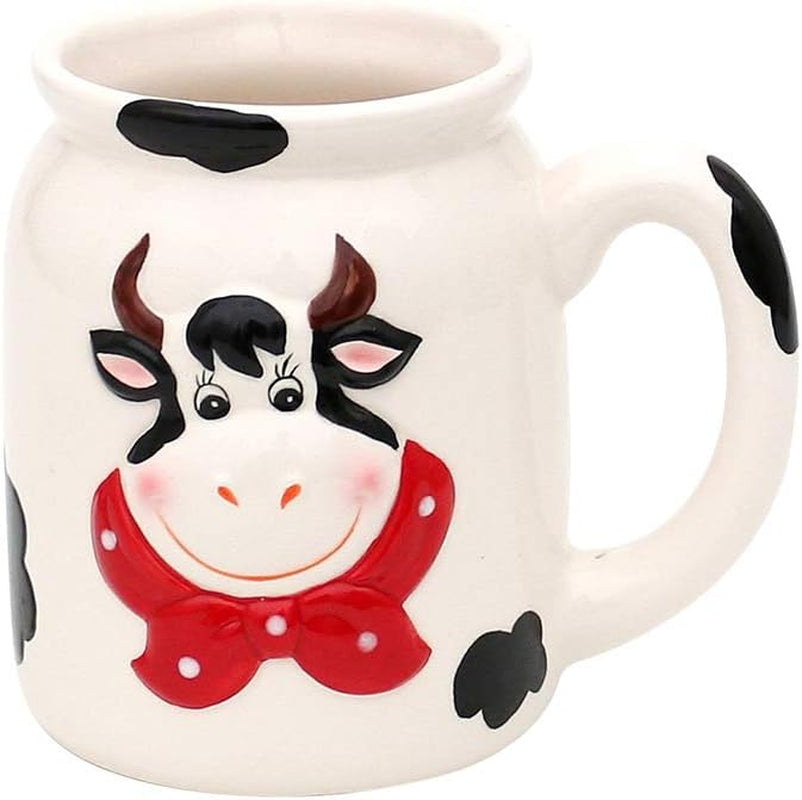 Boîte de rangement en céramique pour vache Dekohelden24, env. 12 x 11 x 20,5 cm, 20 Boîtes de conservation alimentaire Naty Shop Cup