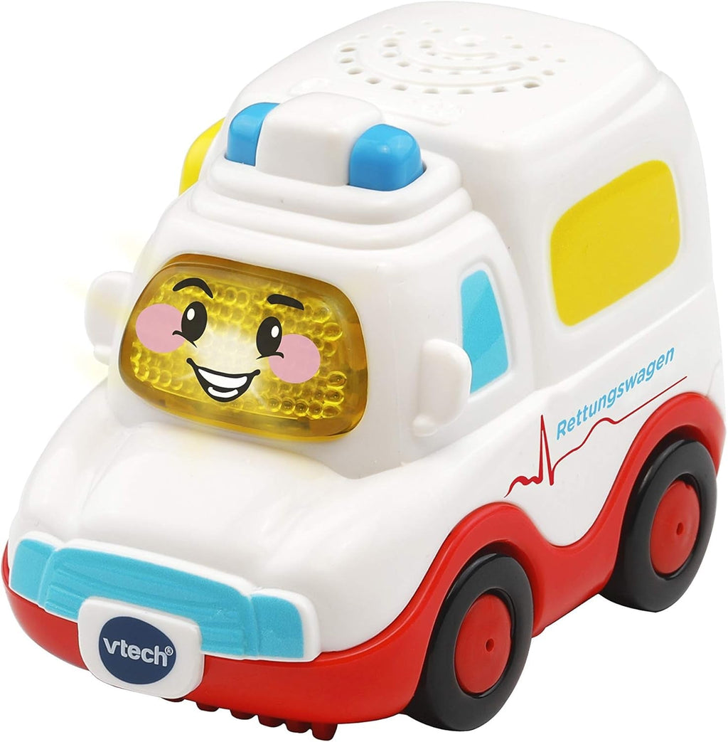 Baby 80-127804 - TUT TUT Baby Speedster - Road Set & 80-517004 TUT TUT Baby Speedster Ambulanță Jucărie pentru copii, multicoloră Jucarii Bebe Naty Shop