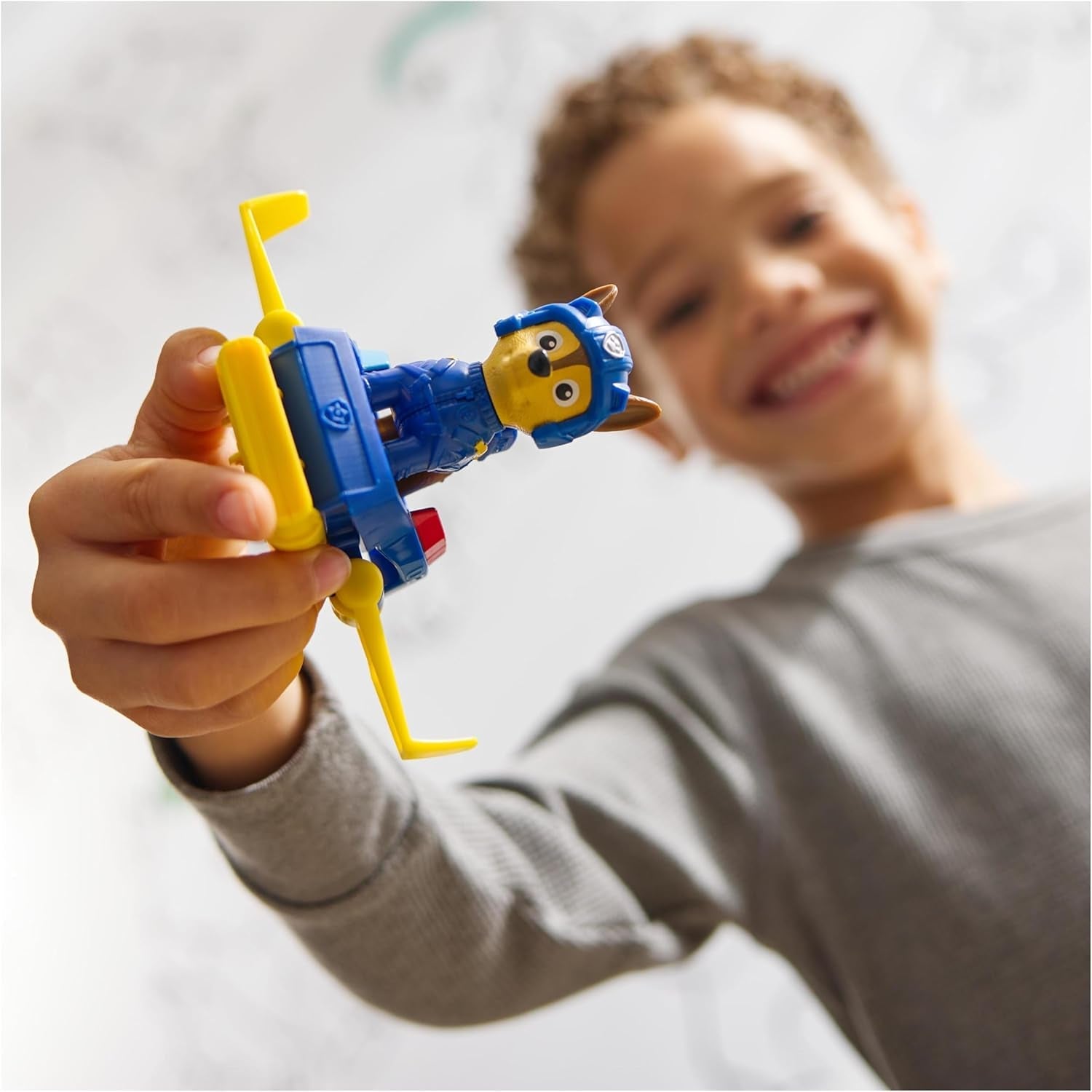 PAW PATROL Chase Action Pup Mini avion de sauvetage avec ailes pliantes, jouet pour enfants de 3 ans, figurines d'action Naty Shop