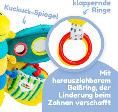 Lamaze Jouet Bébé "Freddie la Luciole" Clip & Go, Jouet de Haute Qualité pour les Tout-Petits, Pendentif Grip pour Renforcer la Relation Parent-Enfant, Dès 0 Mois, Plusieurs Couleurs Bebe Toys Naty Shop