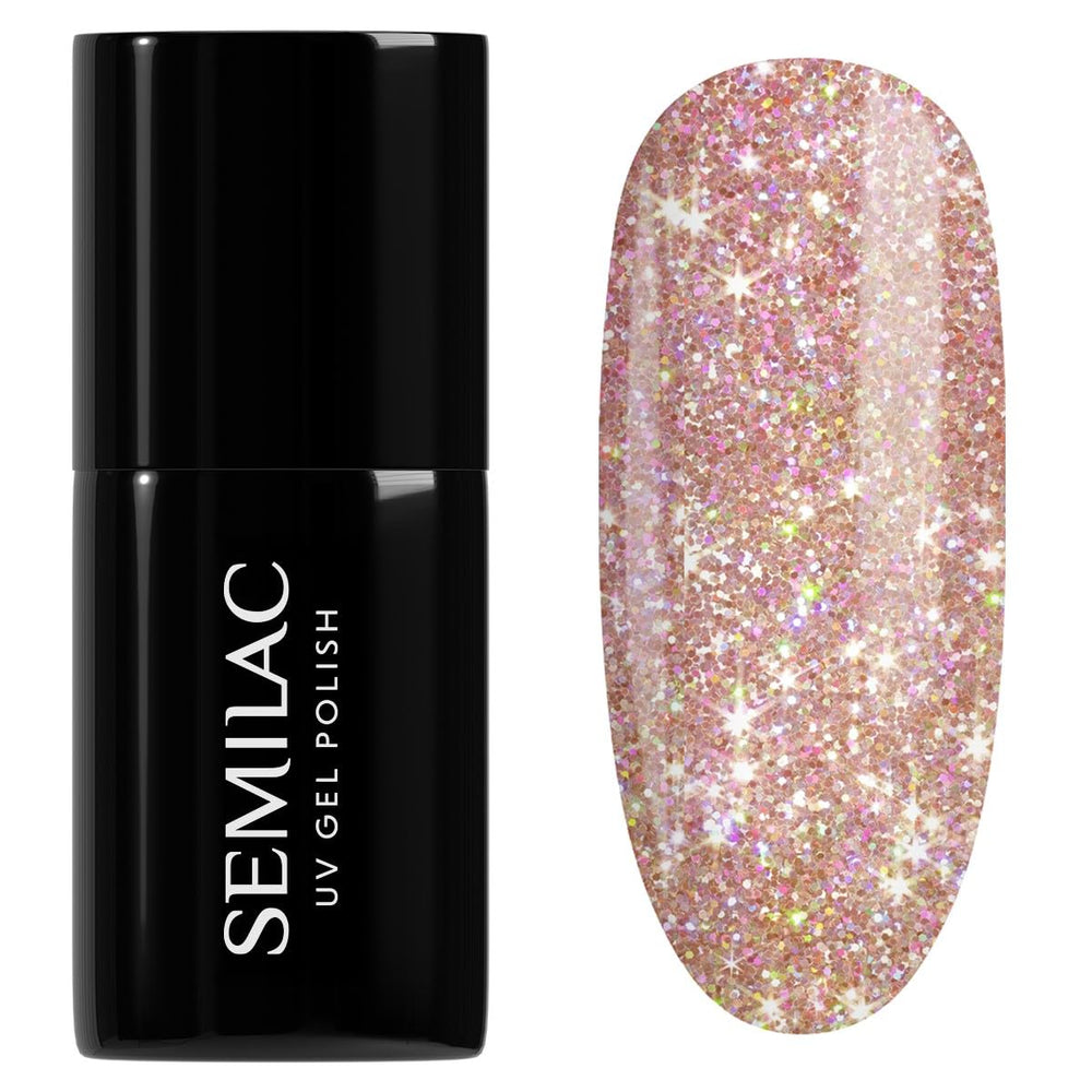 Vernis à ongles UV Semilac Hybrid 240 Icy Waterfall 7ml, collection Seaqueen