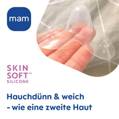 MAM Stillhütchen Größe L (Ø 23 Mm) Im 2Er-Set, Extra Weiche Brusthütchen Zum Schutz Beim Stillen, Brustwarzenschutz Für Maximalen Hautkontakt Zwischen Mutter Und Kind Accessories Alimentation et allaitement Bebe Naty Shop
