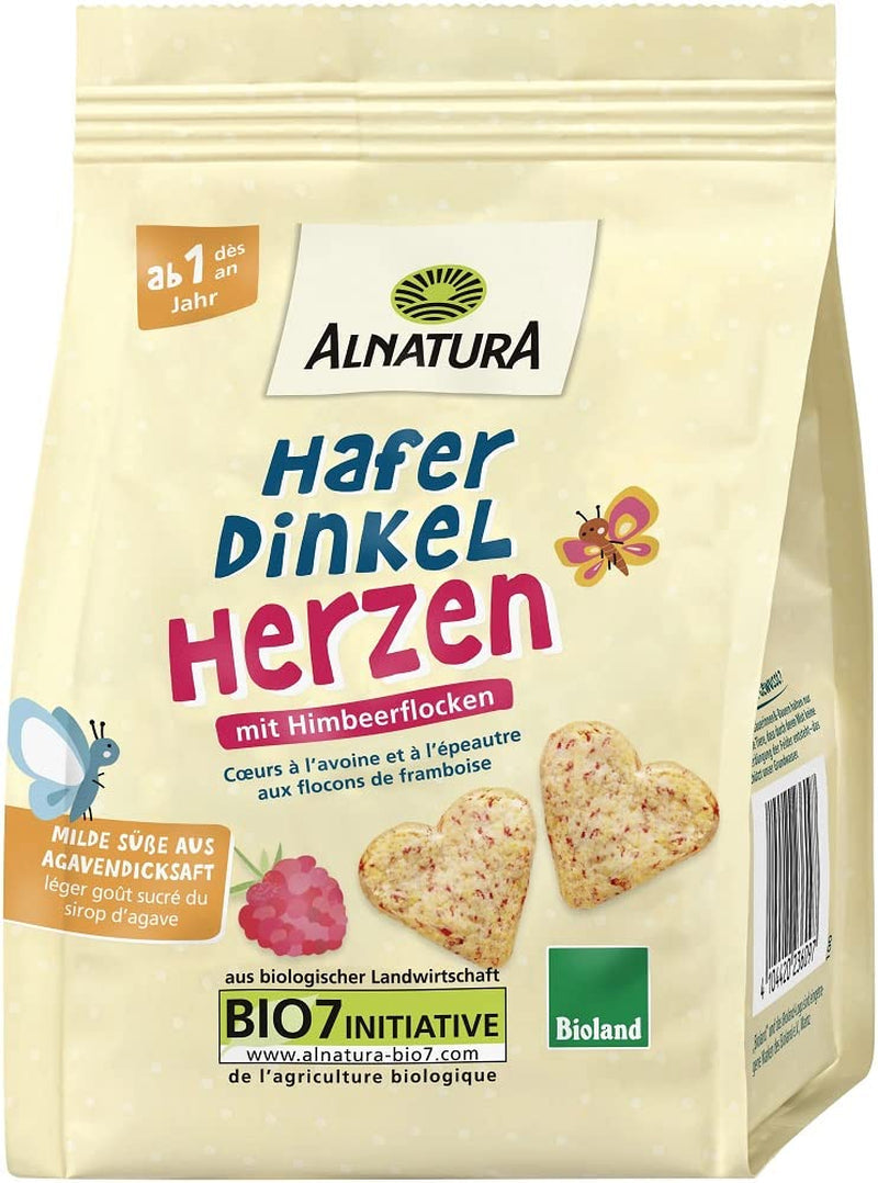 Inimi de ovăz și speltă bio, de la 1 an, 125 g