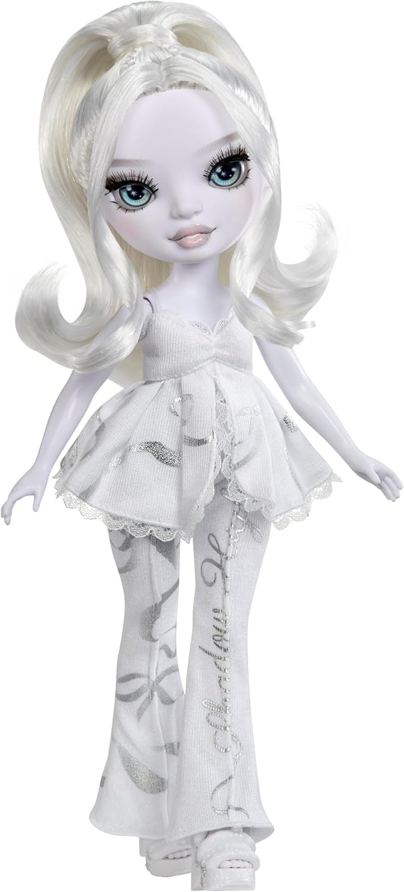 Rainbow High Shadow High Girl's Night Doll - Natasha Zima - Poupée mannequin de 28 cm dans les tons de gris, cheveux blancs et tenue argentée avec accessoires et peigne - Pour les collectionneurs et les enfants à partir de 6 ans
