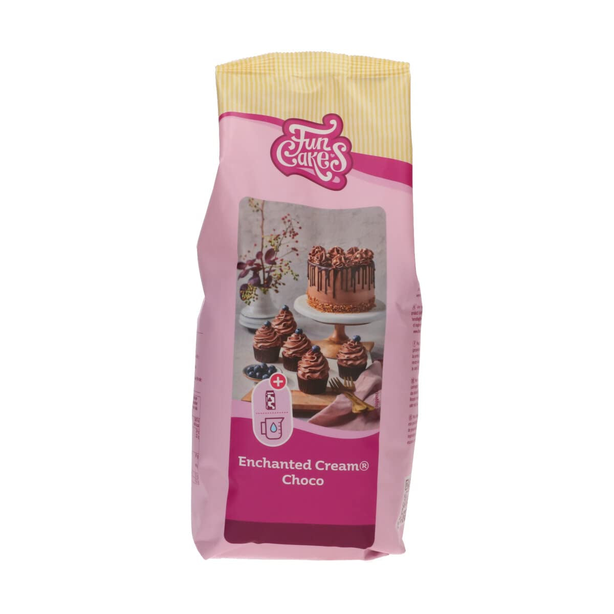 Funcakes Mix Für Enchanted Cream® : Einfach Zu Berübenende, Sehr Leichte Und Flauschige Schneeweiße Creme, Perfekt Zum Füllen Und Abdecken Von Kuchen Ouer Als Belag Für Cupcakes, Halal., 900 G Mélange pour la pâtisserie et la cuisson Naty Shop 900 G Chocolat