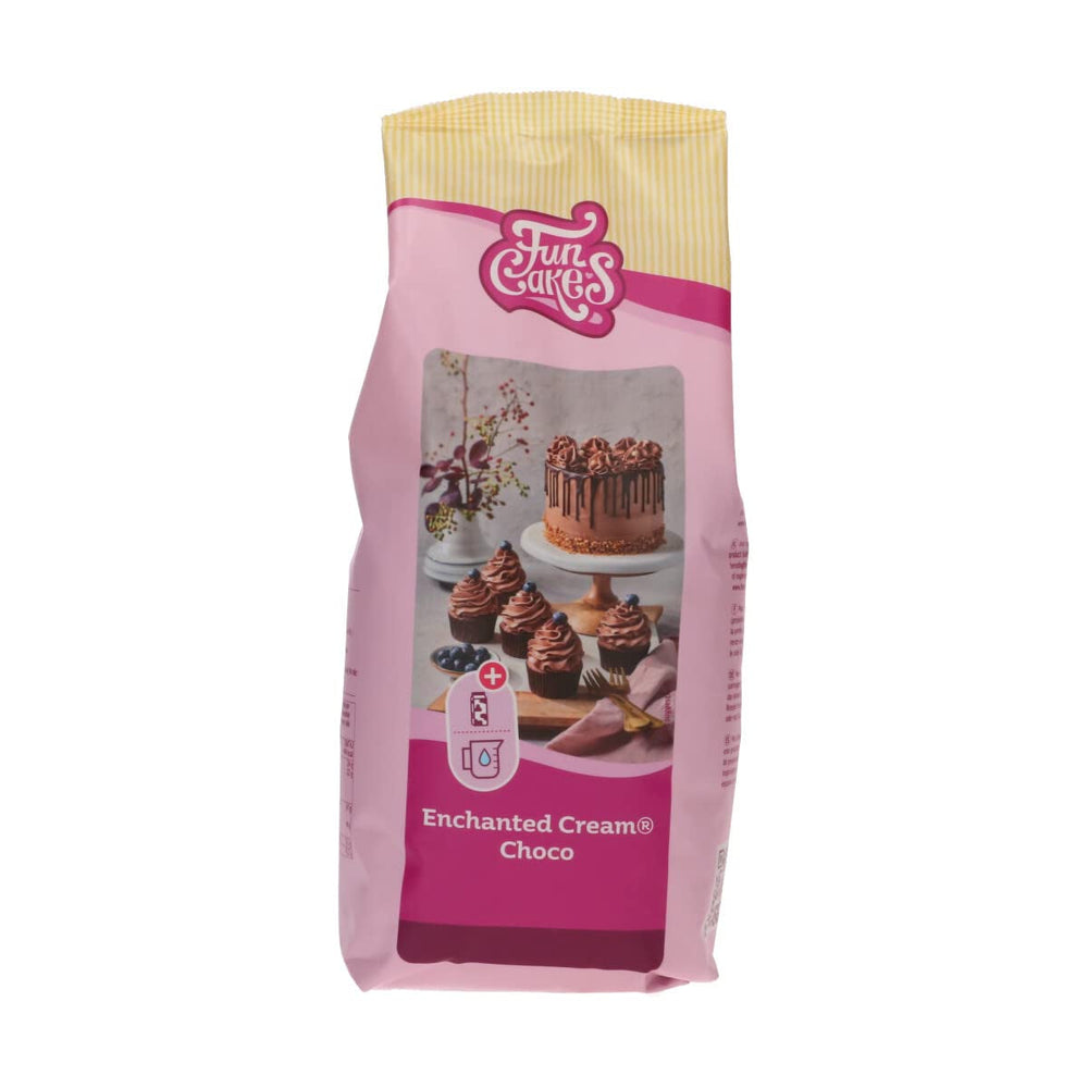 Funcakes Mix Für Enchanted Cream® : Einfach Zu Berübenende, Sehr Leichte Und Flauschige Schneeweiße Creme, Perfekt Zum Füllen Und Abdecken Von Kuchen Ouer Als Belag Für Cupcakes, Halal., 900 G Mélange pour la pâtisserie et la cuisson Naty Shop 900 G Chocolat