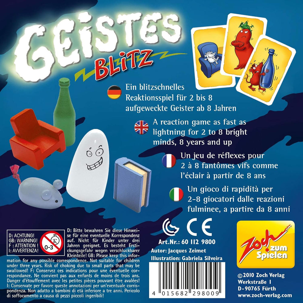 Zoch 601129800 Brainwave - Le jeu de réaction amusant pour petits et grands ; celui qui attrape rapidement les bonnes pièces a de grandes chances de gagner, à partir de 8 ans