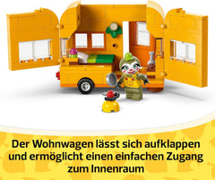 LEGO Animal Crossing Gerds Wohnwagen & Gärtnerei, Bauset für Rollenspiele, Spielzeug Auto für Kinder, Geschenk für Mädchen und Jungen ab 7 Jahren, Videospiel Spielzeug mit Tierfiguren 77054