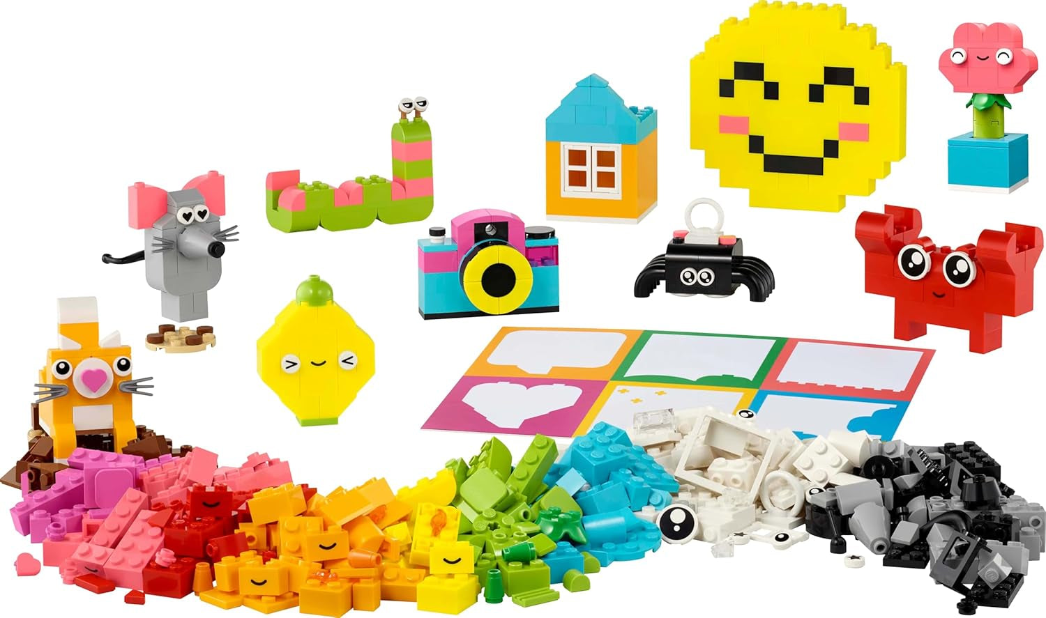 LEGO Classic Creative Fun Box, briques de construction colorées pour un jeu de rôle imaginatif, jeu de construction pour débutants, jouets pour filles et garçons à partir de 5 ans, modèles reconstructibles 11042 Sets de construction Besuche den LEGO-Store
