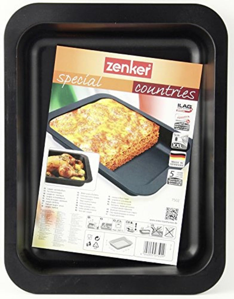 Zenker 7502 Lasagne- Und Auflaufform 32,5 X 25 Cm, ​​​​Spécial Pays, Schwarz Moules et plaques à pâtisserie Naty Shop