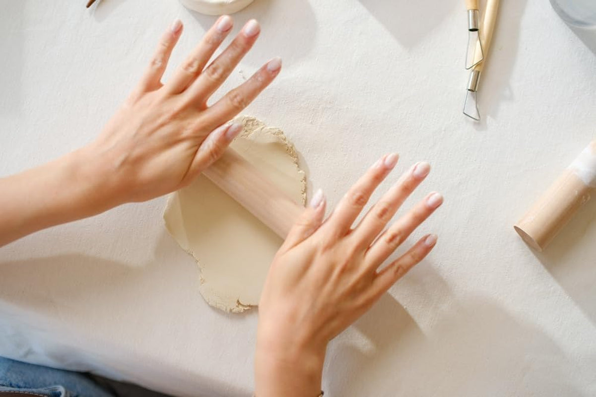 Jovi - Rouleau en bois, outil de modelage idéal pour l'argile séchée à l'air libre, 1 pièce (27RP)