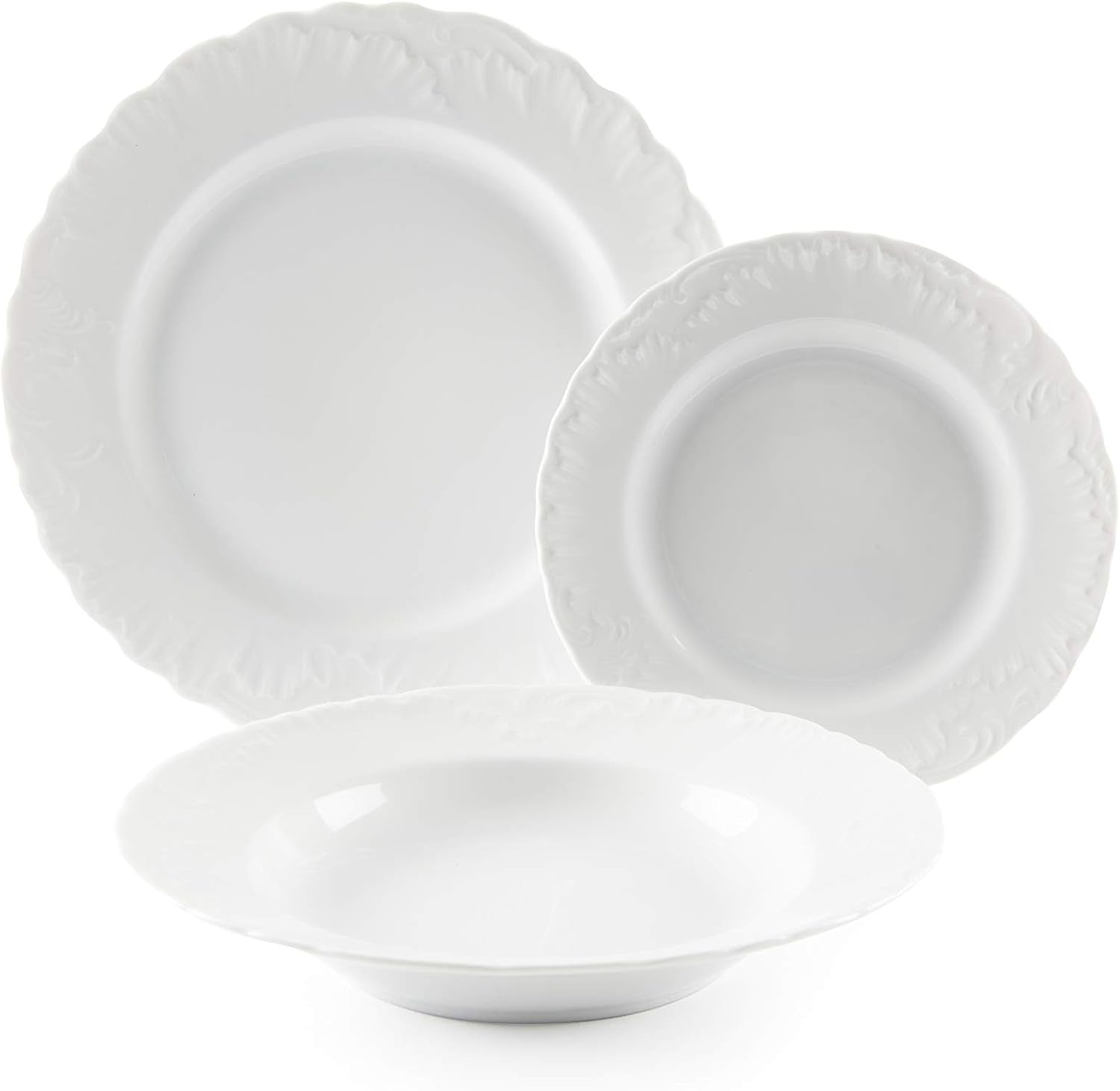 Ménagère Excelsa, 18 pièces, blanc