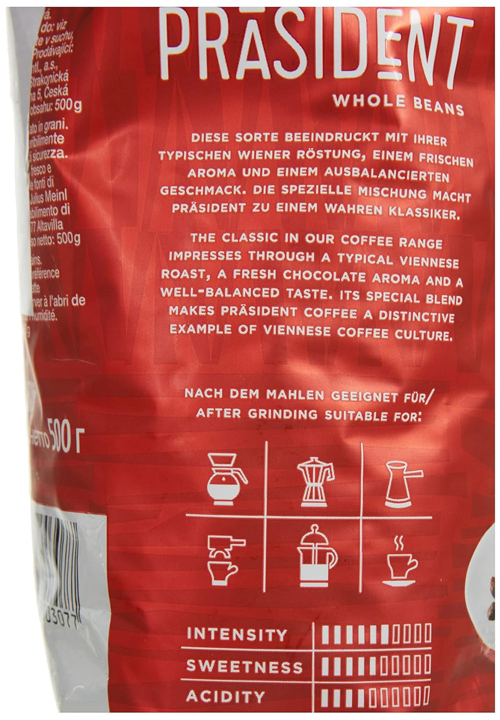 Président Haricots Entiers Pack de 2 (2 x 500g)