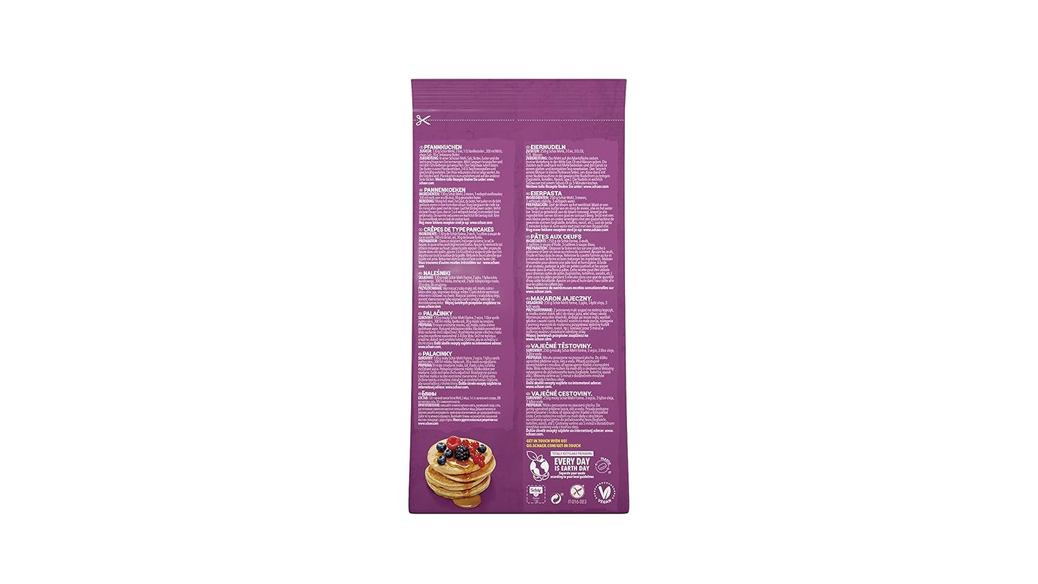 Mehl "Farine" - Basismehlmischung Glutenfrei 1Kg, 10Er Pack Mélange pour la pâtisserie et la cuisine Naty Shop