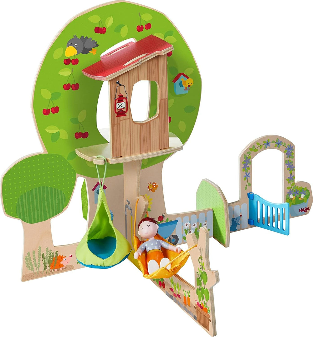 HABA 306716 - Little Friends – Garten & Wald, Zubehör für Biegepuppe ab 3 Jahren, grün
