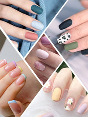 EBANKU 420 pièces de pointes d'ongles carrées courtes, pointes mates à couverture complète, pointes en gel souple, pointes d'ongles en gel transparent pré-polis, pointes d'extension d'ongles artificiels, 15 tailles (carré court)