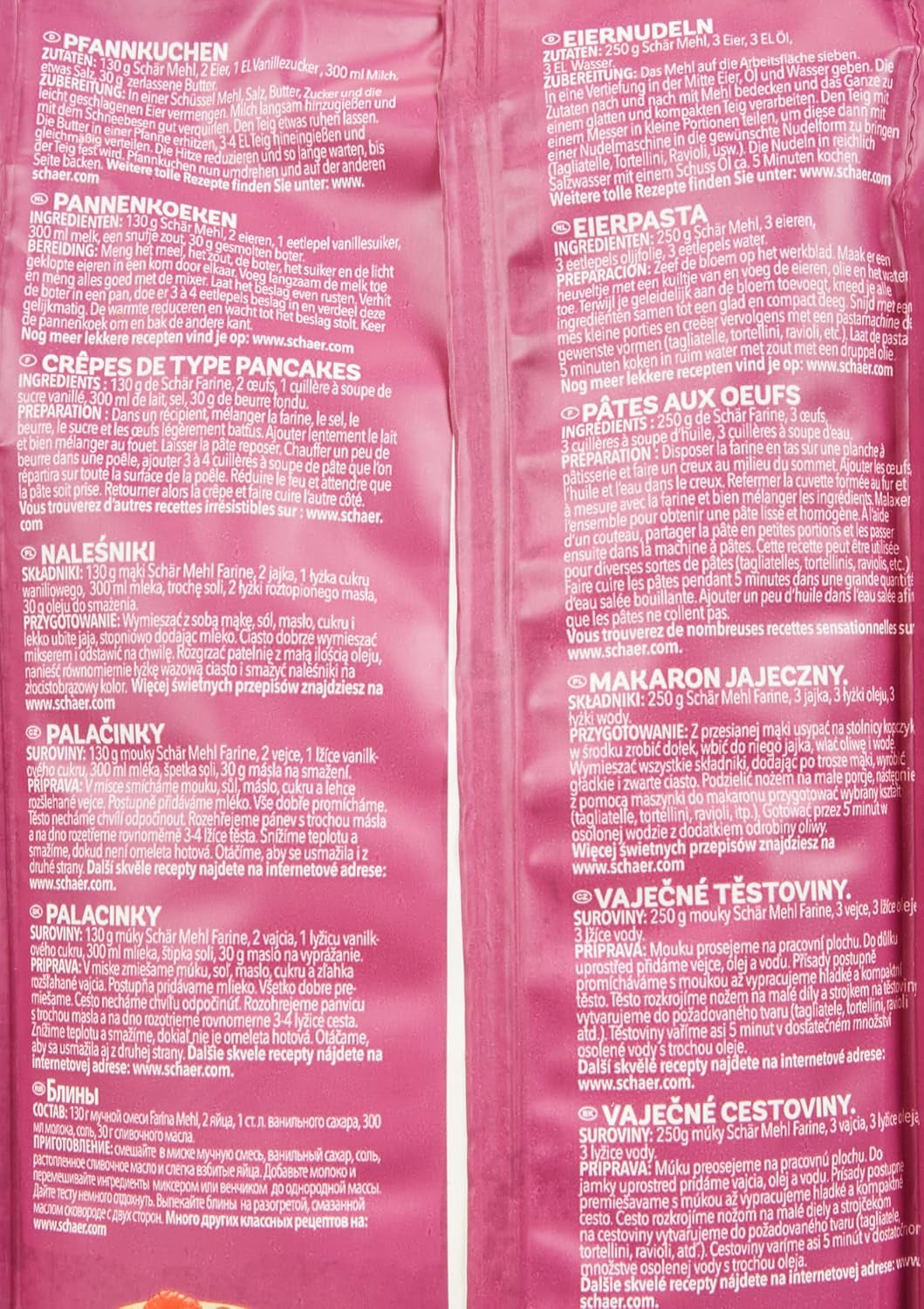 Mehl "Farine" - Basismehlmischung Glutenfrei 1Kg, 10Er Pack Mélange pour la pâtisserie et la cuisine Naty Shop