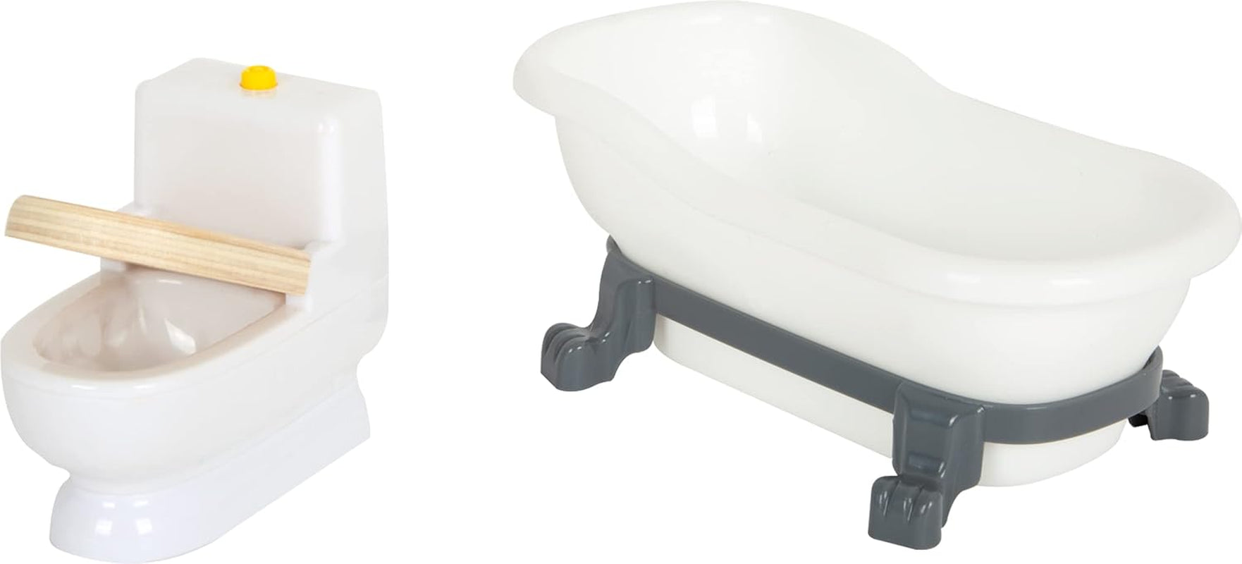 Small Foot Maison de poupée Maison de ville en bois à 3 étages avec façade ouverte et 12 meubles pour 3 ans et plus 11802 Maisons de poupée gris blanc Naty Shop