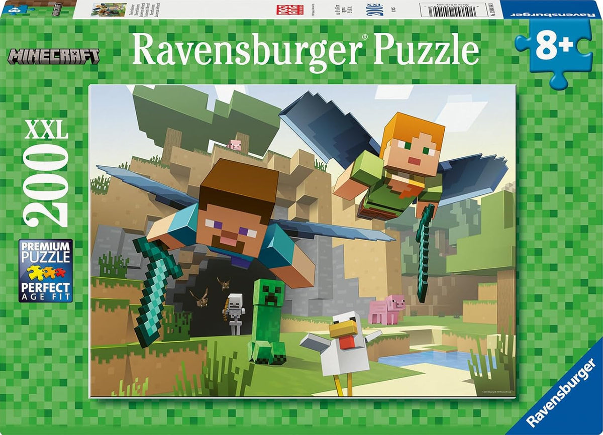 Ravensburger Puzzle pour Enfants - 12004144 - Minecraft - Puzzle Minecraft 200 pièces pour Enfants à partir de 8 Ans au Format XXL Cadeaux Minecraft Puzzle Naty Shop Titre par défaut