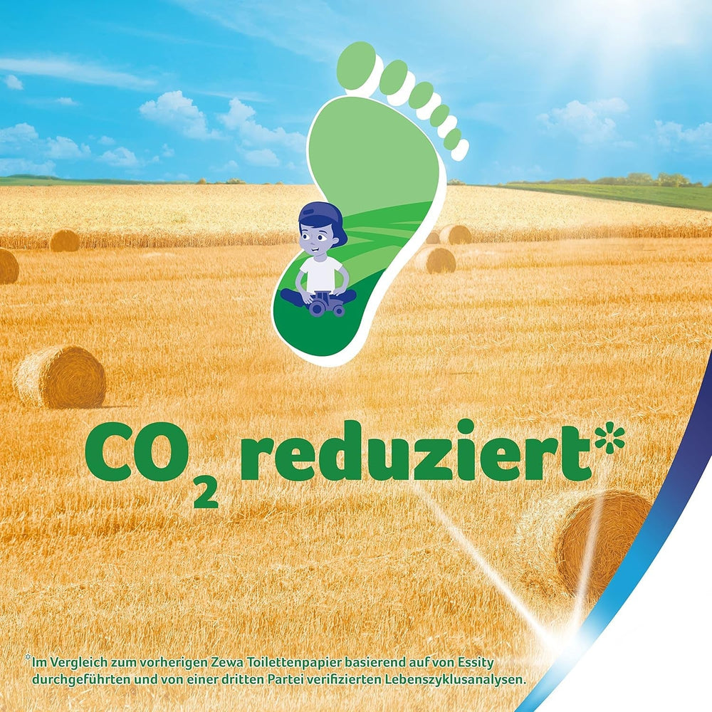 Zewa Proven - 48 rouleaux - Le premier papier toilette contenant de la paille - 3 couches
