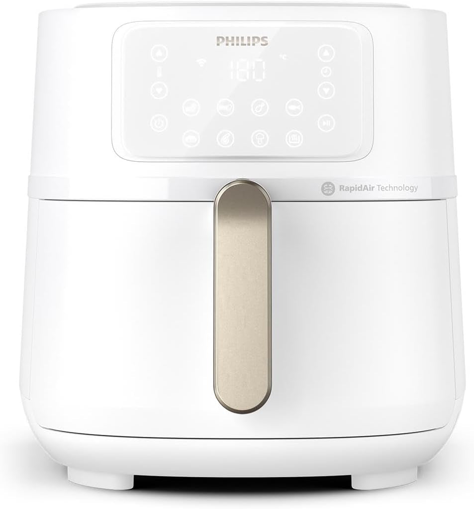 Philips 3000Er Airfryer XL - Technologie Rapid Air, friture avec jusqu'à 90 % de graisse en moins, capacité 1,2 kg, 6,2 litres, écran tactile Appareils Naty Shop Weiß Connexion sans fil et couleur blanche 7,2 L